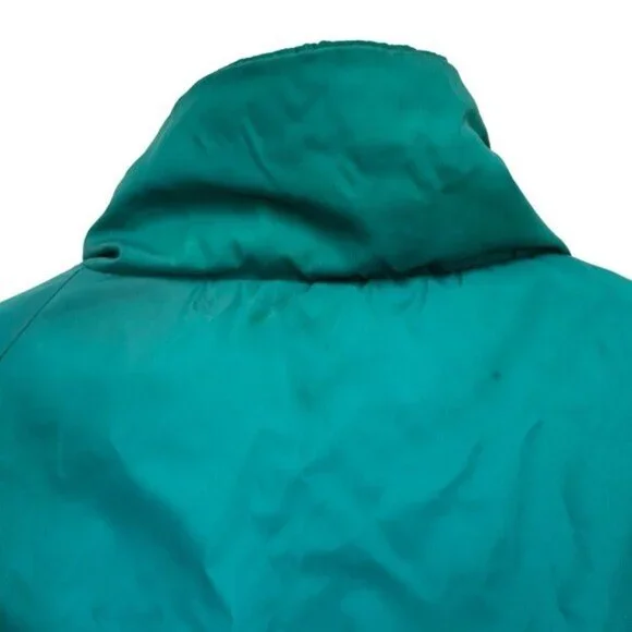 Vintage Columbia Mens XL Windbreaker Jacket Reversible Blue Green 80s Thinsulate - Picture 3 of 15